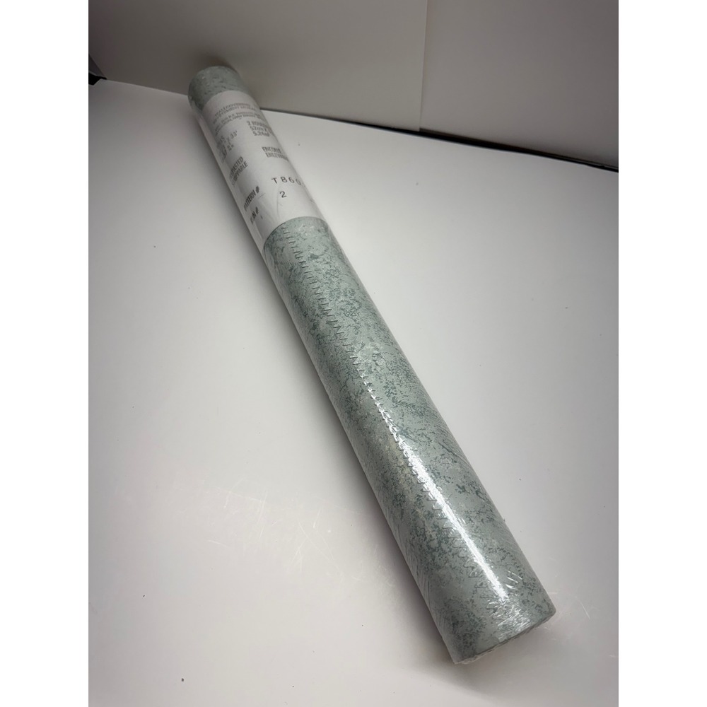 Thibaut Sage Green White Mottled Prepasted Wallpaper Roll T8602 56.37 Sq Ft NEW